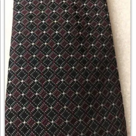 Christian Dior Necktie Men's Tie 4" True Vintage Navy Red White Diagonal retro - Picture 8 of 8